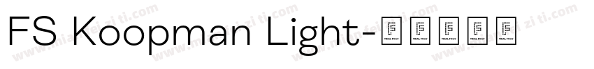 FS Koopman Light字体转换